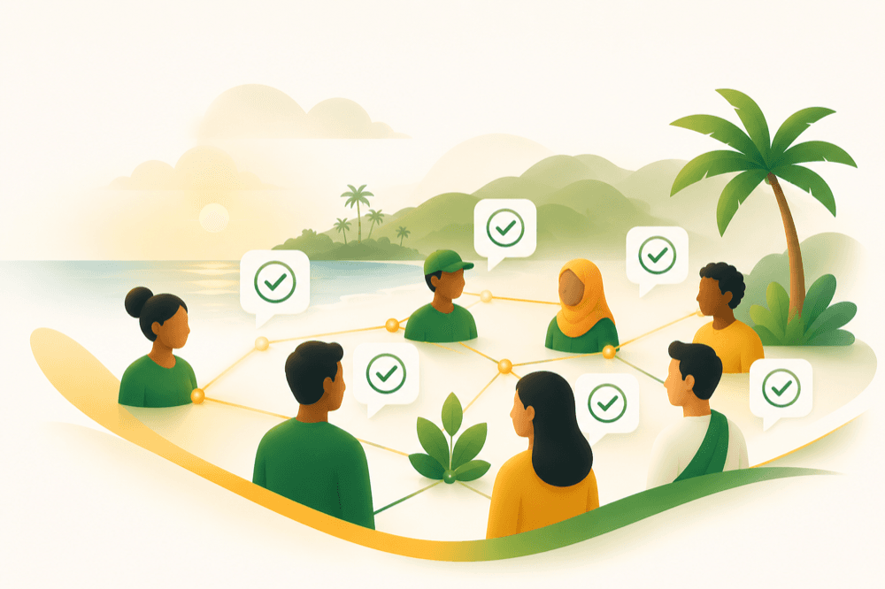 A connected community sharing trustworthy information
